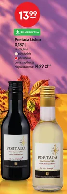 Wino białe Portada Lisboa półsłodkie promocja w Żabka