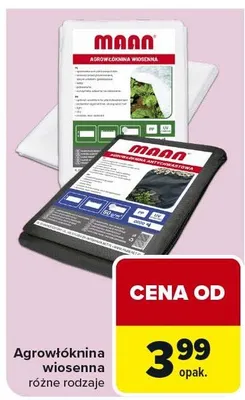 Agrowłóknina wiosenna różne rodzaje promocja w Carrefour