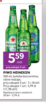 Piwo Heineken Original promocja w Stokrotka