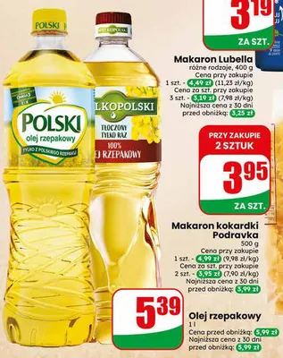 Olej rzepakowy promocja w Dino