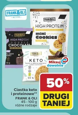 Ciastka keto i proteinowe Frank & Oli promocja w Carrefour