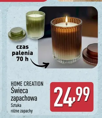 Świeca zapachowa Home Creation promocja w Aldi