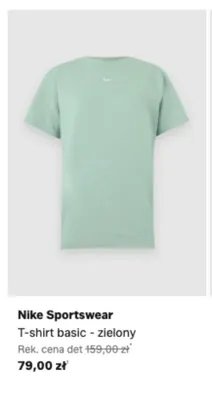 T-shirt basic Nike Sportswear zielony promocja w Lounge by Zalando