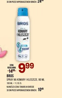Spray na komary i kleszcze Bros promocja w Drogerie Natura