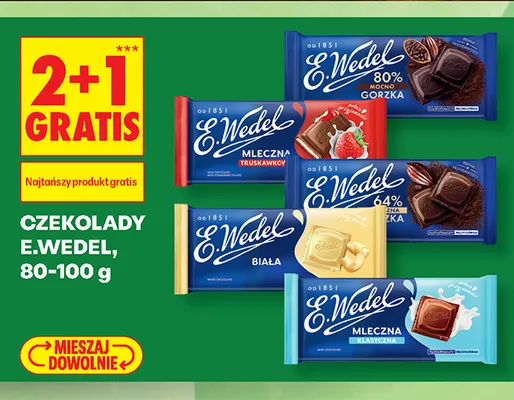 Czekolada gorzka 64% E.Wedel promocja w Biedronka