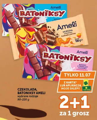 Batoniki z czekolady Ameli Batoniksy promocja w ABC