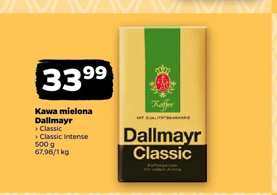 Kawa mielona Dallmayr Classic Intense promocja w Netto