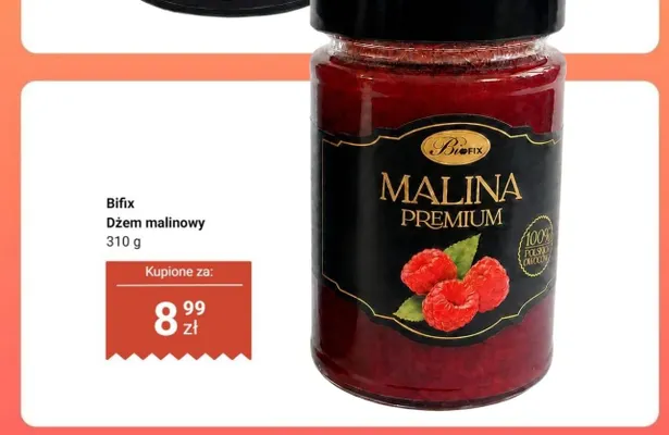 Dżem malinowy Bifix Premium promocja w Dino