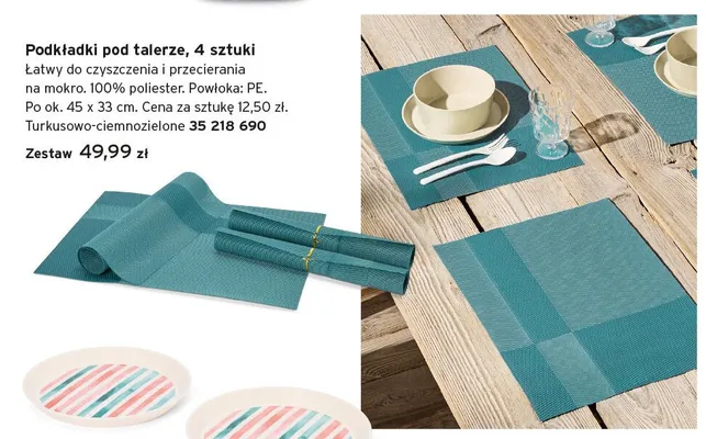 Podkładki pod talerze Tchibo 4-pak promocja w Tchibo