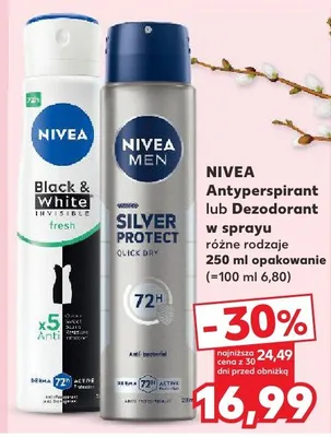 Antyperspirant lub dezodorant w sprayu różne rodzaje 250 ml opakowanie promocja w Kaufland