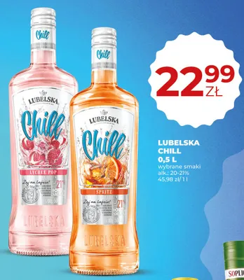 Likier Lubelska Chill Lychee Pop promocja w Duży Ben