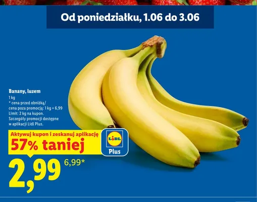 Banany luzem promocja w Lidl