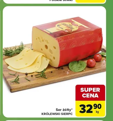 Ser żółty Królewski Sierpc promocja w Carrefour Express