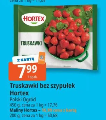 Truskawki bez szypułek promocja w Leclerc