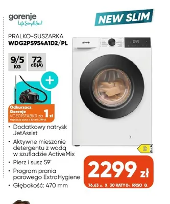 Pralko-suszarka WDG2PS954A1D2/PL Gorenje promocja w Max Elektro