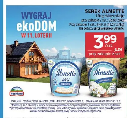 Serek Almette śmietankowy promocja w Stokrotka