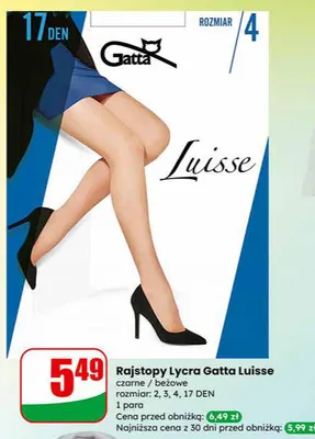 Rajstopy Lycra czarne / beżowe promocja w Dino