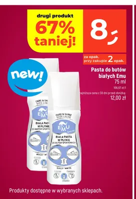 Pasta do butów białych Emu promocja w Dealz