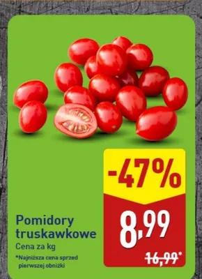 Pomidory truskawkowe promocja w Aldi