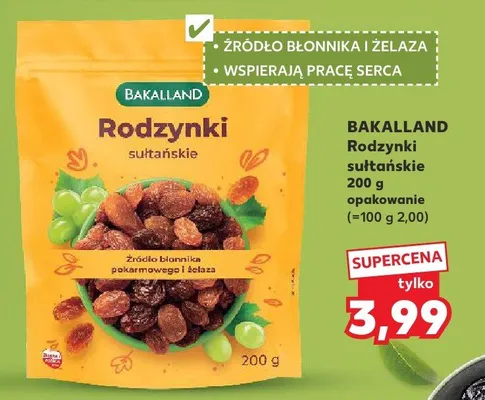 Rodzynki sułtańskie promocja w Kaufland