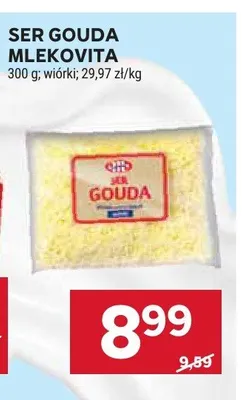Ser Gouda Mlekovita wiórki promocja w Stokrotka