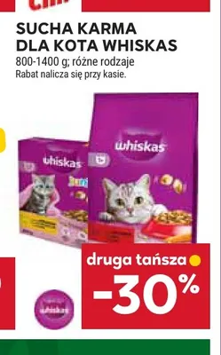 Sucha karma dla kota Whiskas promocja w Stokrotka