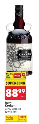 Rum Kraken 40% promocja w Biedronka