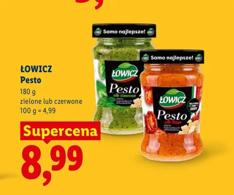 Pesto czerwone Łowicz promocja w Lidl