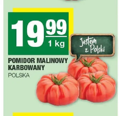 Pomidor malinowy karbowany polski promocja w SPAR