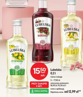 Likier Lubelska różne rodzaje promocja w Żabka