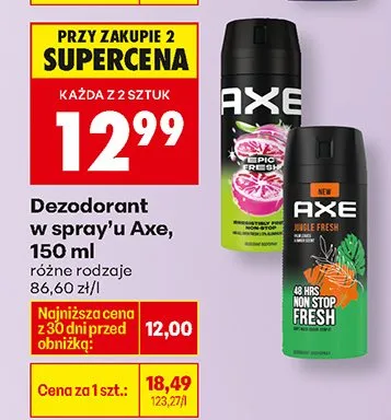 Dezodorant w spray'u różne rodzaje promocja w Biedronka