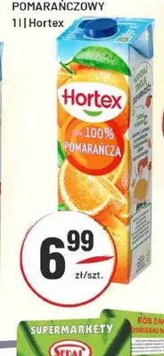 Sok Hortex 100% Pomarańczowy promocja w Sedal
