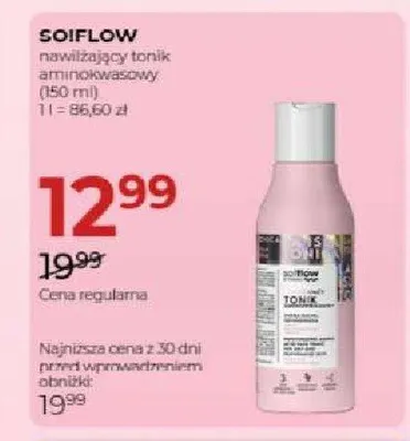 Nawilżający tonik aminokwasowy Soiflow promocja w Drogerie Jawa