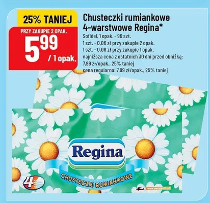 Chusteczki rumiankowe 4-warstwowe promocja w POLOmarket