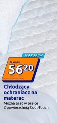Chłodzący ochraniacz na materac 200x90cm z powierzchnią Cool-Touch promocja w Action