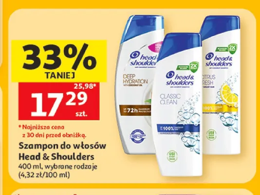 Szampon do włosów Head & Shoulders promocja w Auchan