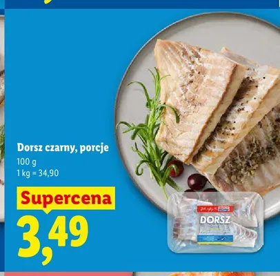 Dorsz czarny porcje Marinero promocja w Lidl