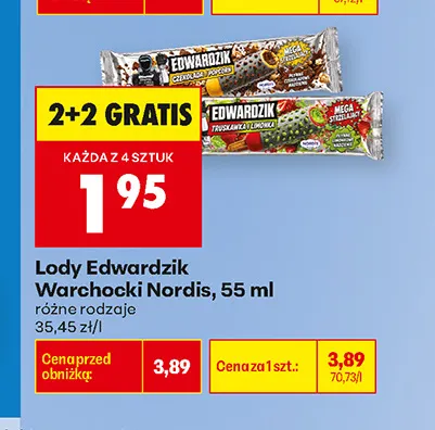 Lody Edwardzik Warchocki Nordis promocja w Biedronka