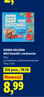 Mini batoniki z nerkowców dyniowe Dobra Kaloria promocja w Lidl