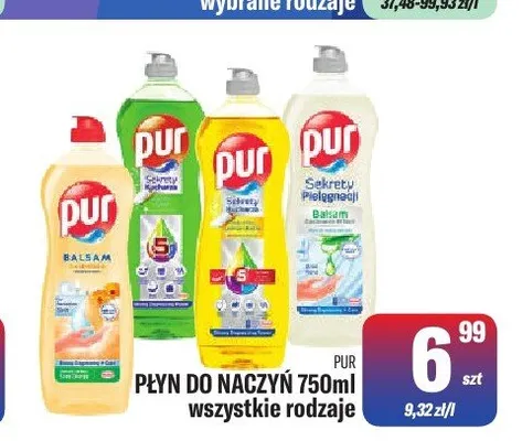 Płyn do naczyń Pur promocja w Tomi Markt