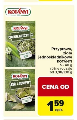 Przyprawa jednoskładnikowa KOTÁNYI promocja w Carrefour