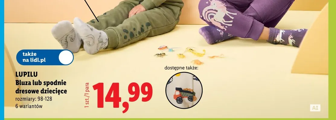 Spodnie dresowe dziecięce Lupilu promocja w Lidl
