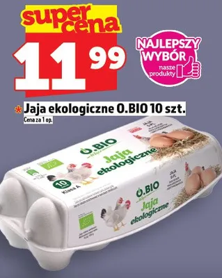 Jaja ekologiczne O.BIO promocja w TOPAZ