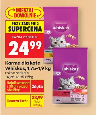 Karma dla kota różne rodzaje promocja w Biedronka