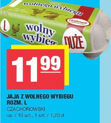 Jaja z wolnego wybiegu rozm. L promocja w SPAR