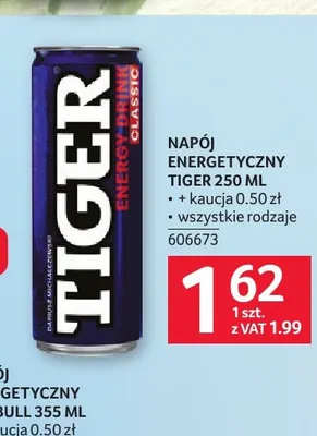 Napój energetyczny Tiger promocja w Selgros