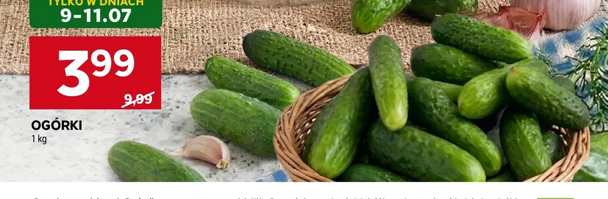 Ogórki promocja w Stokrotka