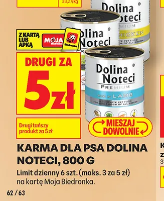 Karma dla psa Dolina Noteci promocja w Biedronka