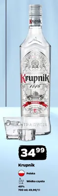 Wódka czysta Krupnik promocja w Netto