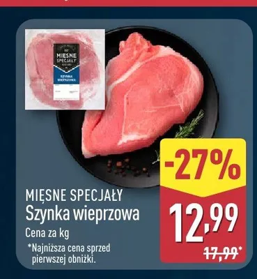 Szynka wieprzowa Mięsne Specjały promocja w Aldi